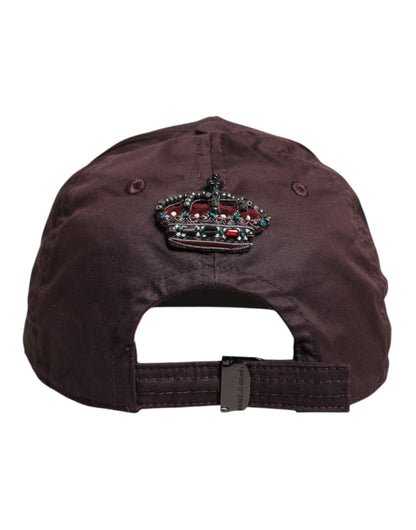Dolce & Gabbana Bruine Katoenen DG Crown 6 Panelen Baseballpet