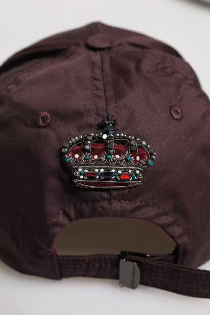 Dolce & Gabbana Bruine Katoenen DG Crown 6 Panelen Baseballpet