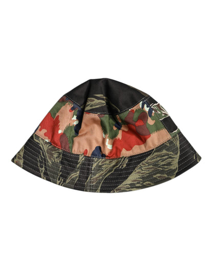 Dolce & Gabbana Multicolor DG Plaque Brede Rand Bucket Hat