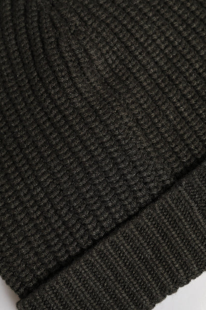 Bonnet d'hiver en cachemire gris foncé Dolce & Gabbana