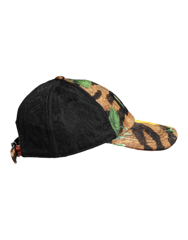 Casquette de baseball Dolce & Gabbana multicolore à 6 panneaux avec logo DG