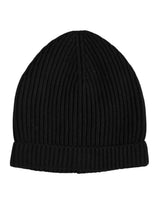 Bonnet d'hiver tricoté en cachemire noir Dolce & Gabbana
