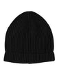 Bonnet d'hiver tricoté en cachemire noir Dolce & Gabbana