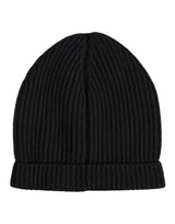 Bonnet d'hiver tricoté en cachemire noir Dolce & Gabbana