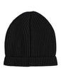 Bonnet d'hiver tricoté en cachemire noir Dolce & Gabbana
