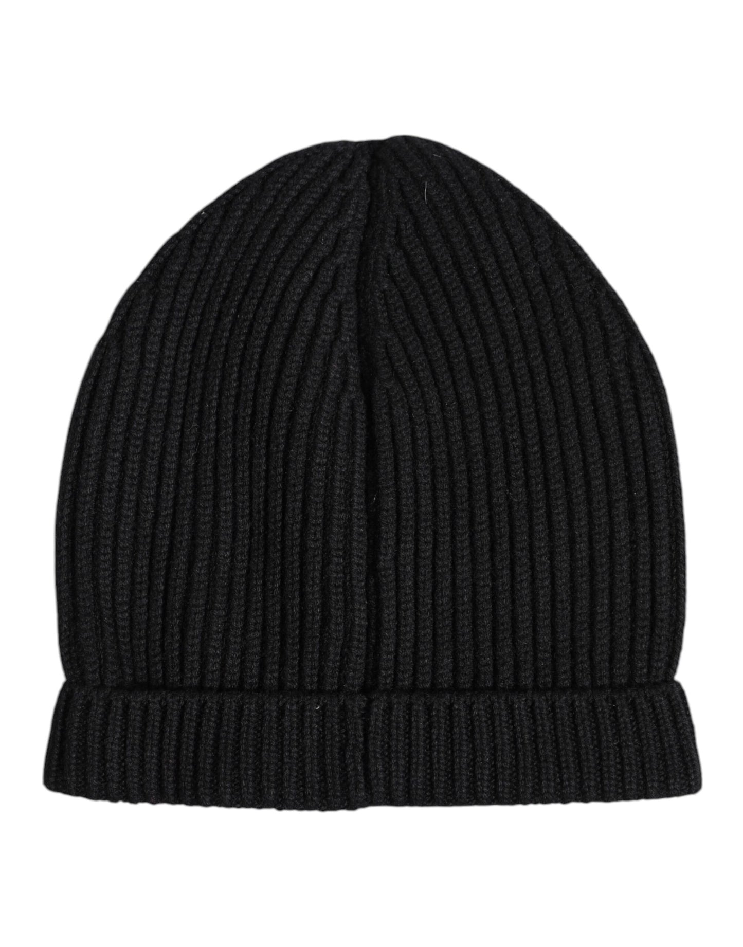 Bonnet d'hiver tricoté en cachemire noir Dolce & Gabbana