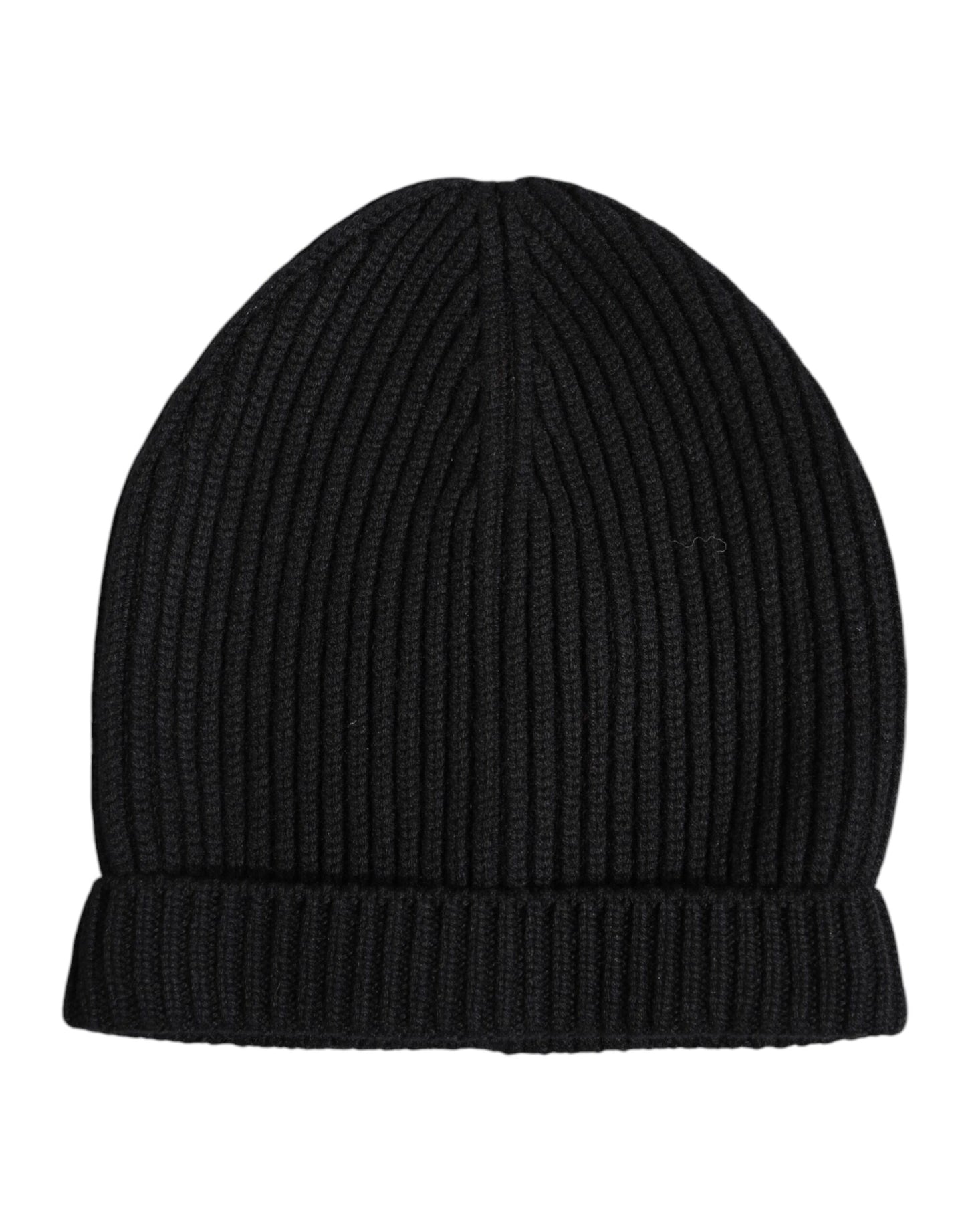 Bonnet d'hiver tricoté en cachemire noir Dolce & Gabbana