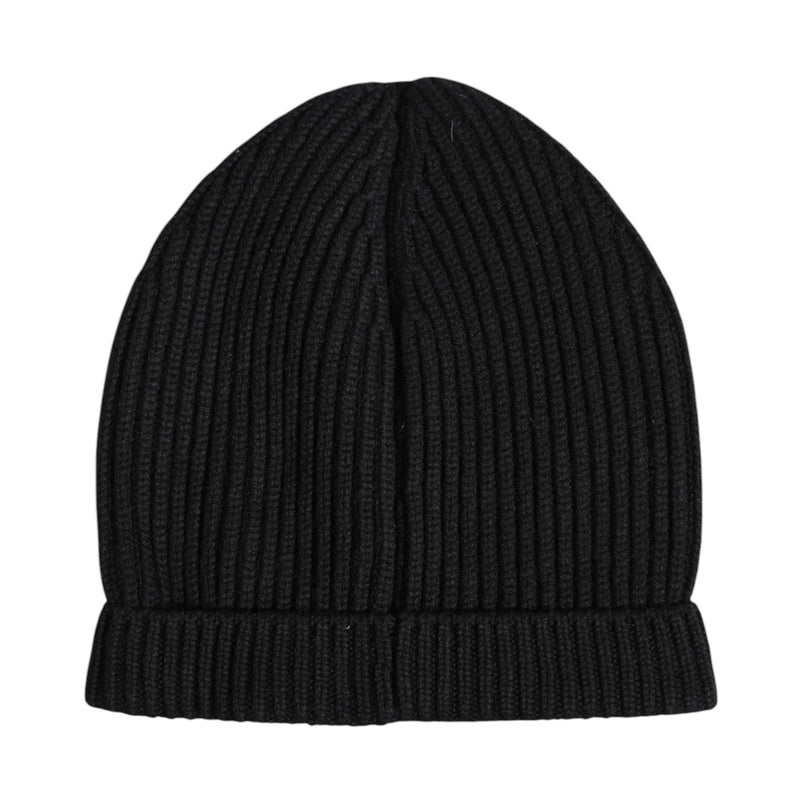 Bonnet d'hiver tricoté en cachemire noir Dolce & Gabbana