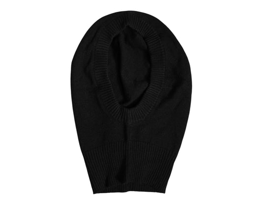 Dolce & Gabbana Zwarte Kasjmier Gebreide Skimasker Balaclava Muts