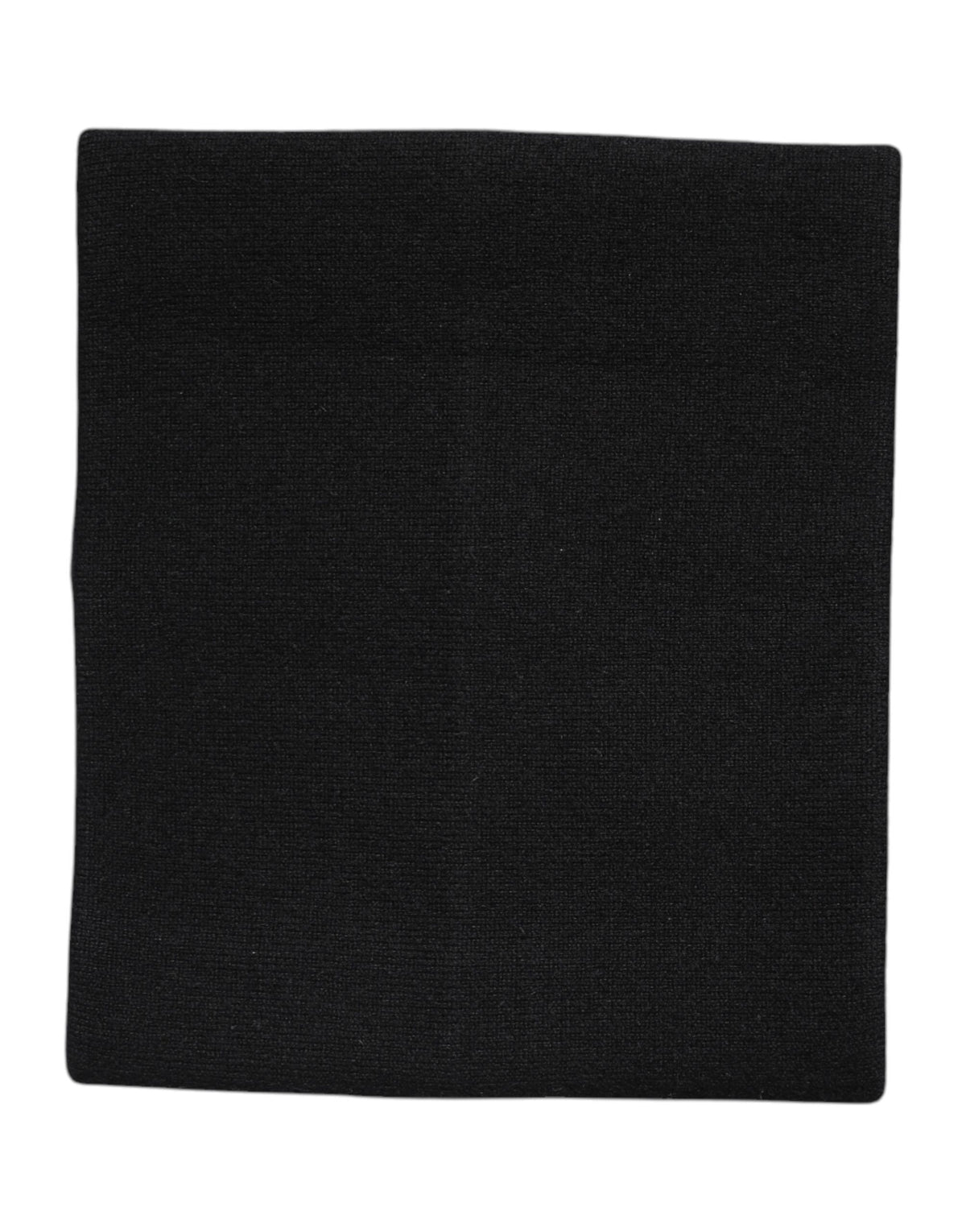 Dolce & Gabbana Black Cashmere Knitted Neck Warmer Scarf
