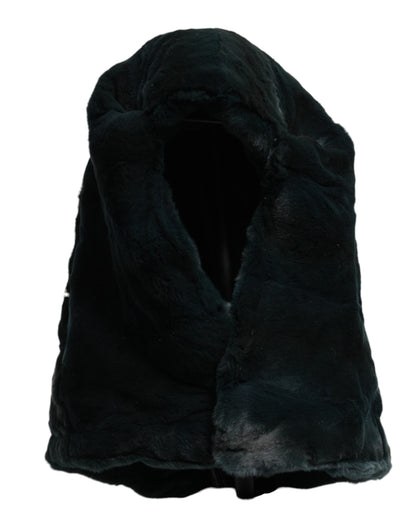 Bonnet en fourrure de belette noire Dolce & Gabbana pour femme