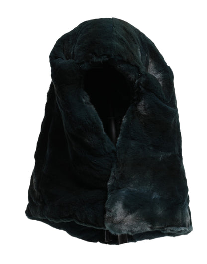 Bonnet en fourrure de belette noire Dolce & Gabbana pour femme