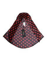 Dolce & Gabbana Black Red Hearts Sun Hat