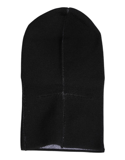 Dolce & Gabbana Zwarte Kasjmier Gebreide Skimasker Balaclava Muts