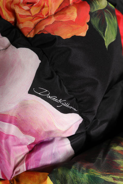 Dolce & Gabbana Zwarte Bloemenprint Hoed met Hoofdband