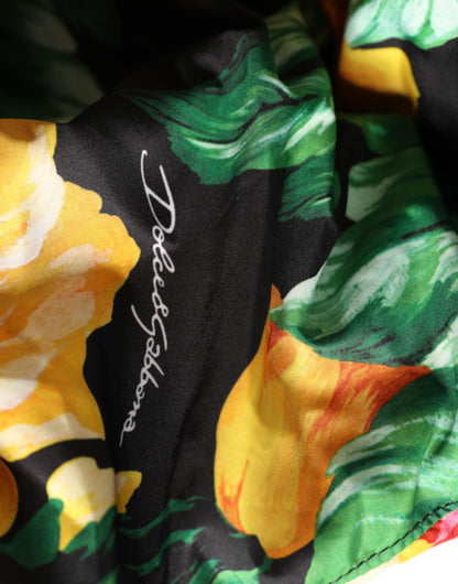 Chapeau enveloppant à imprimé floral multicolore Dolce & Gabbana