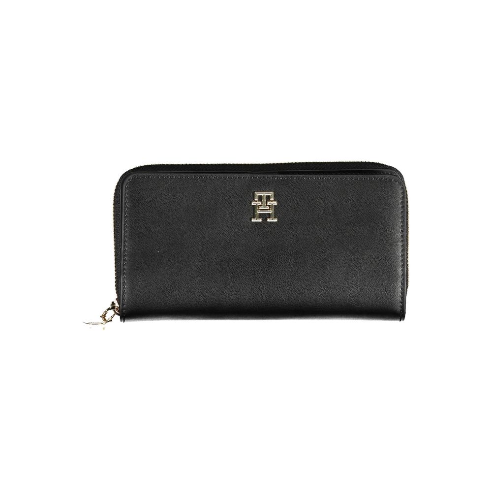 Portefeuille Femme Tommy Hilfiger Noir en Polyéthylène - Élégant et Durable