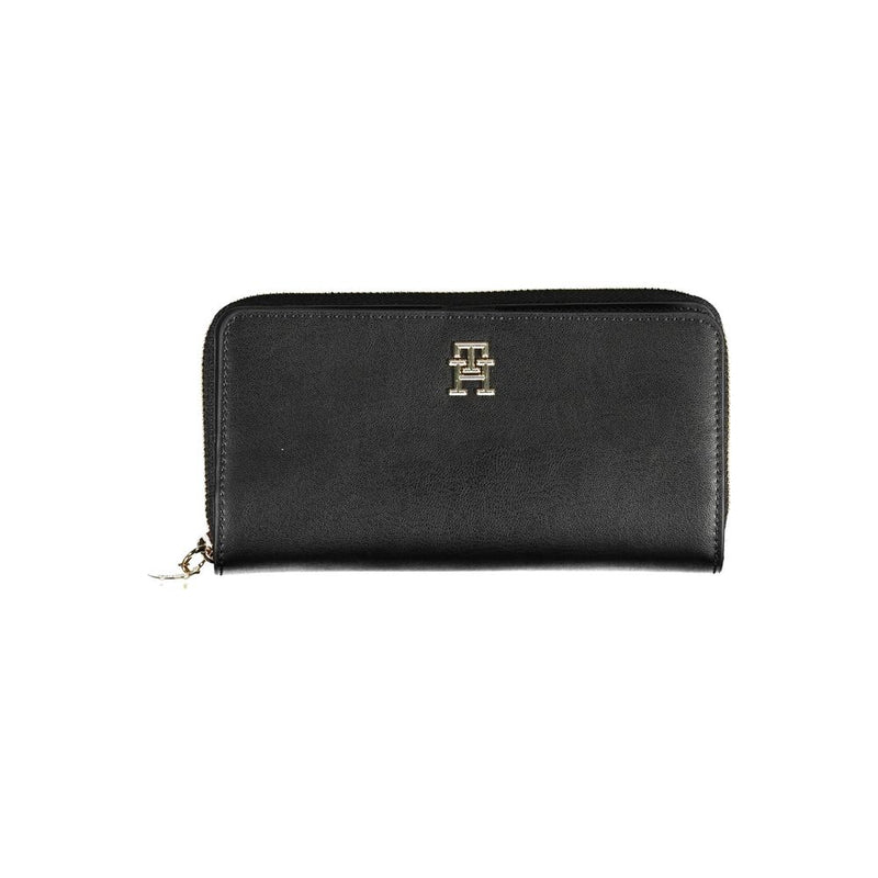 Portefeuille Femme Tommy Hilfiger Noir en Polyéthylène - Élégant et Durable