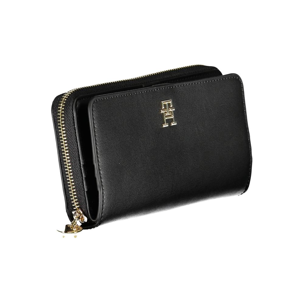 Portefeuille Femme Tommy Hilfiger Noir en Polyéthylène - Élégant et Durable
