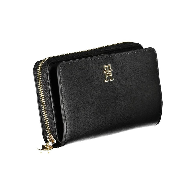 Portefeuille Femme Tommy Hilfiger Noir en Polyéthylène - Élégant et Durable