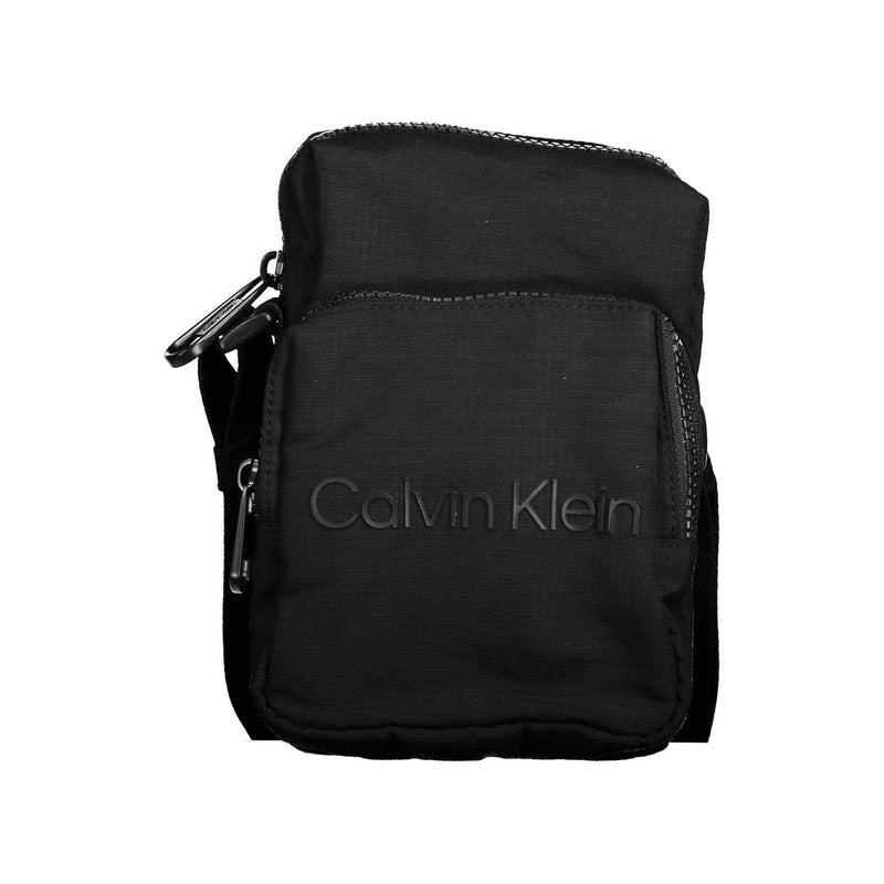 Calvin Klein Zwarte Nylon Heren Schoudertas