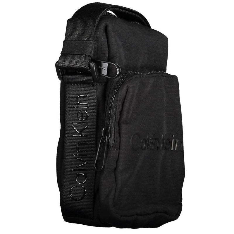 Calvin Klein Zwarte Nylon Heren Schoudertas