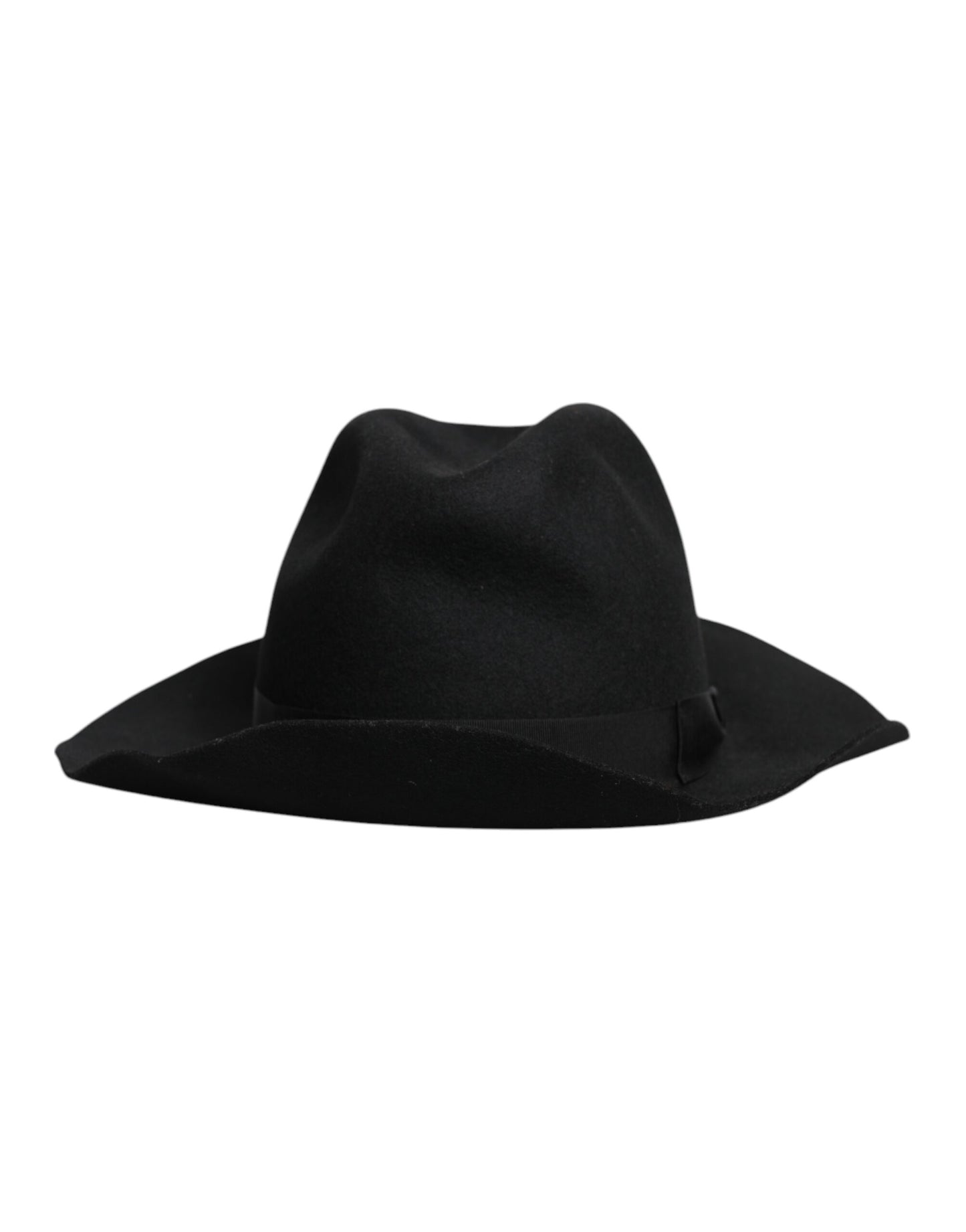 Dolce & Gabbana zwarte trilby fedora hoed met brede rand