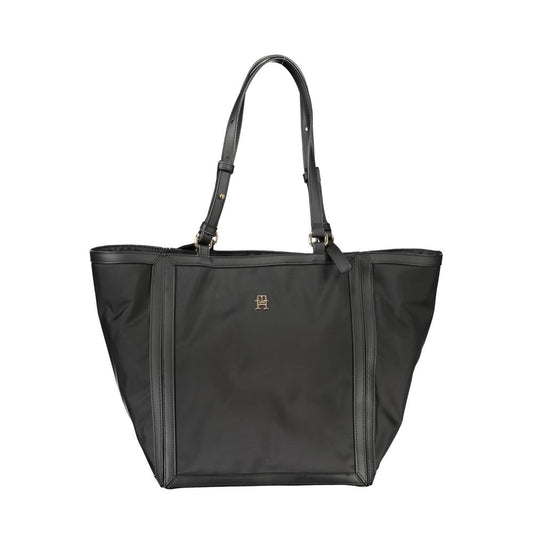 Tommy Hilfiger Zwarte Polyester Handtas