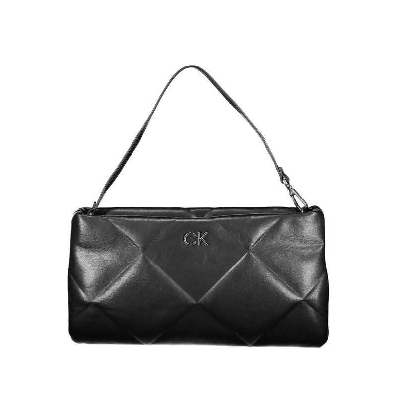 Calvin Klein Black Polyester Handbag - Chic & Eco-Friendly