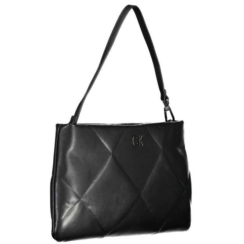 Calvin Klein Black Polyester Handbag - Chic & Eco-Friendly