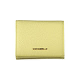 Coccinelle Yellow Leather Wallet - Élégant et Pratique