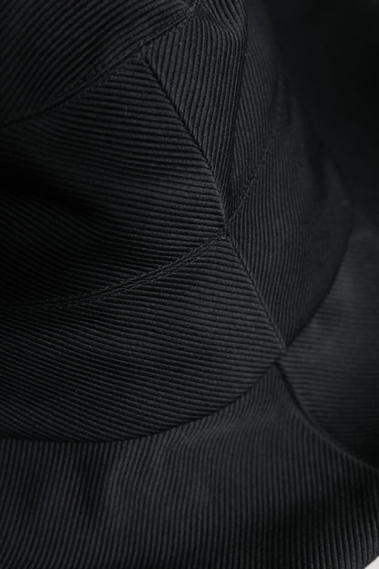Dolce & Gabbana zwarte katoenen fedora hoed met brede rand