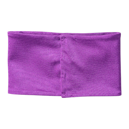 Foulard tour de cou Dolce & Gabbana en nylon extensible violet pour femme