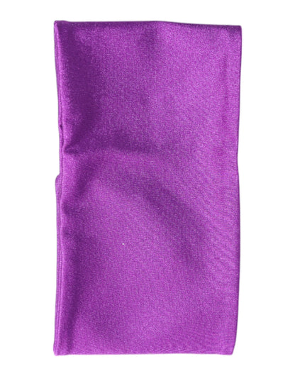 Foulard tour de cou Dolce & Gabbana en nylon extensible violet pour femme