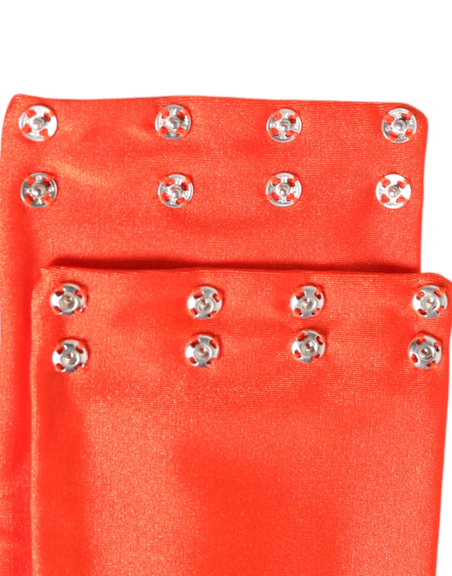 Dolce & Gabbana Oranje Nylon Stretch Dames Nekwarmer Sjaal
