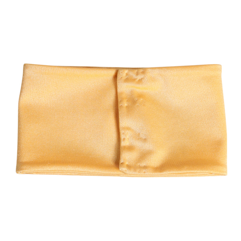 Dolce & Gabbana Écharpe Neck Warmer en Nylon Élastique Jaune pour Femme