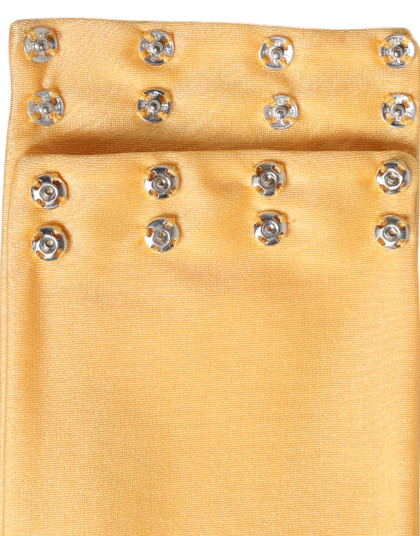 Dolce & Gabbana Gele Nylon Stretch Dames Nekwarmer Sjaal