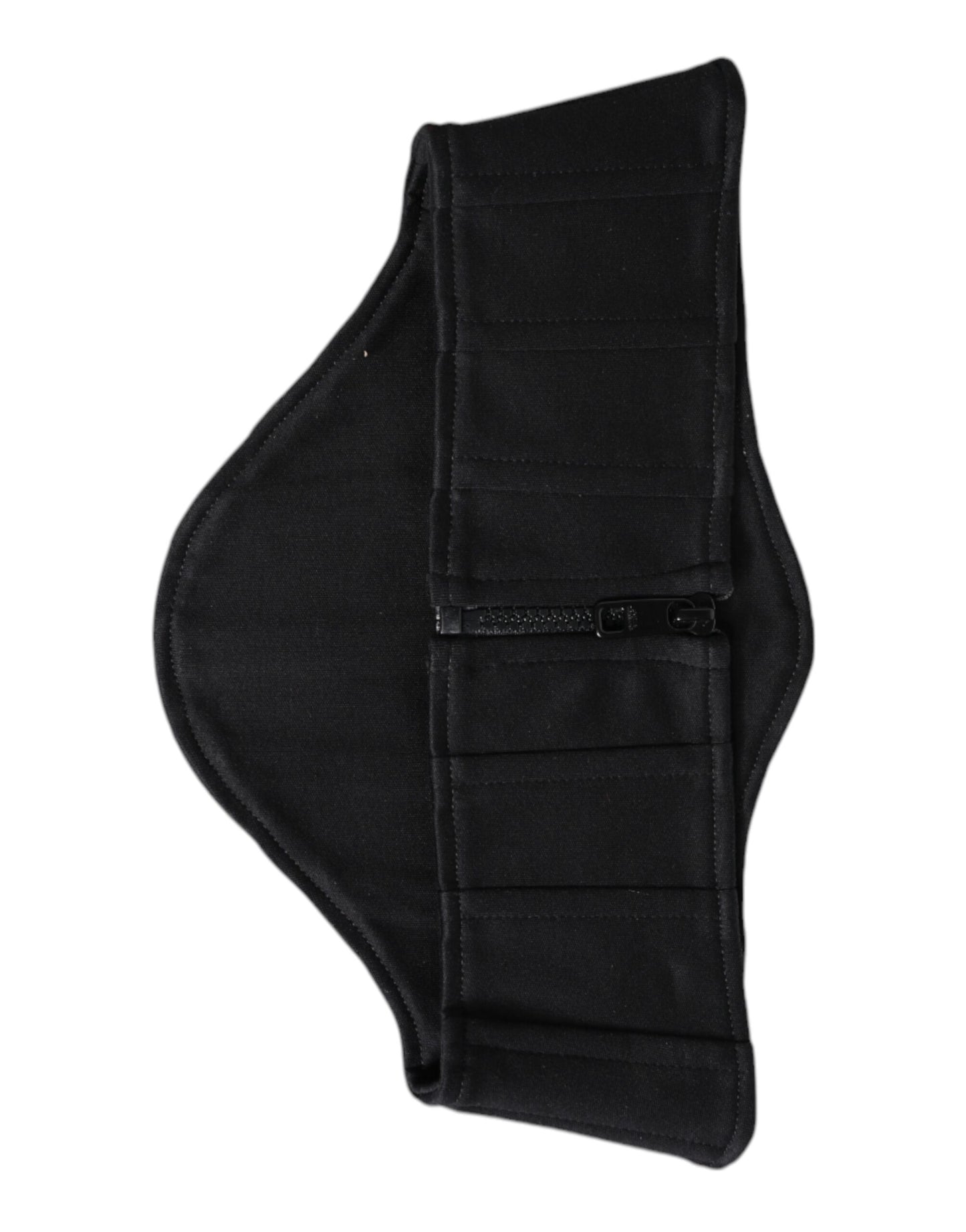 Dolce & Gabbana Zwarte Katoenen Taille Smoking Riem Cummerbund
