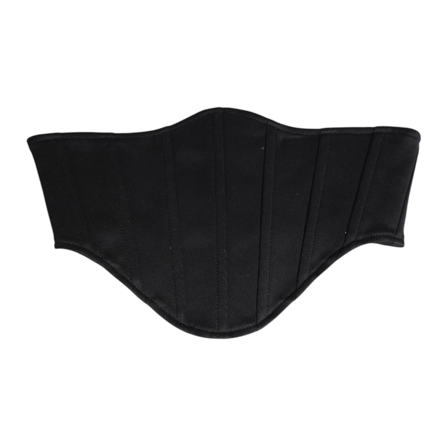 Dolce & Gabbana Zwarte Katoenen Taille Smoking Riem Cummerbund