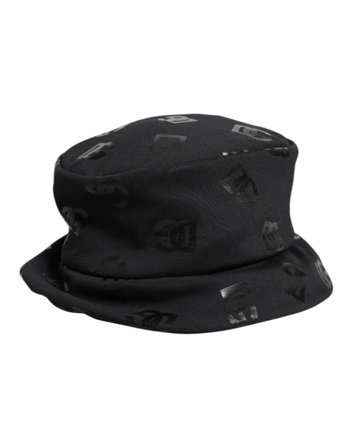 Dolce & Gabbana Zwarte DG Monogram Polyester Jacquard Bucket Hat
