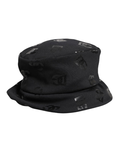 Dolce & Gabbana Zwarte DG Monogram Polyester Jacquard Bucket Hat