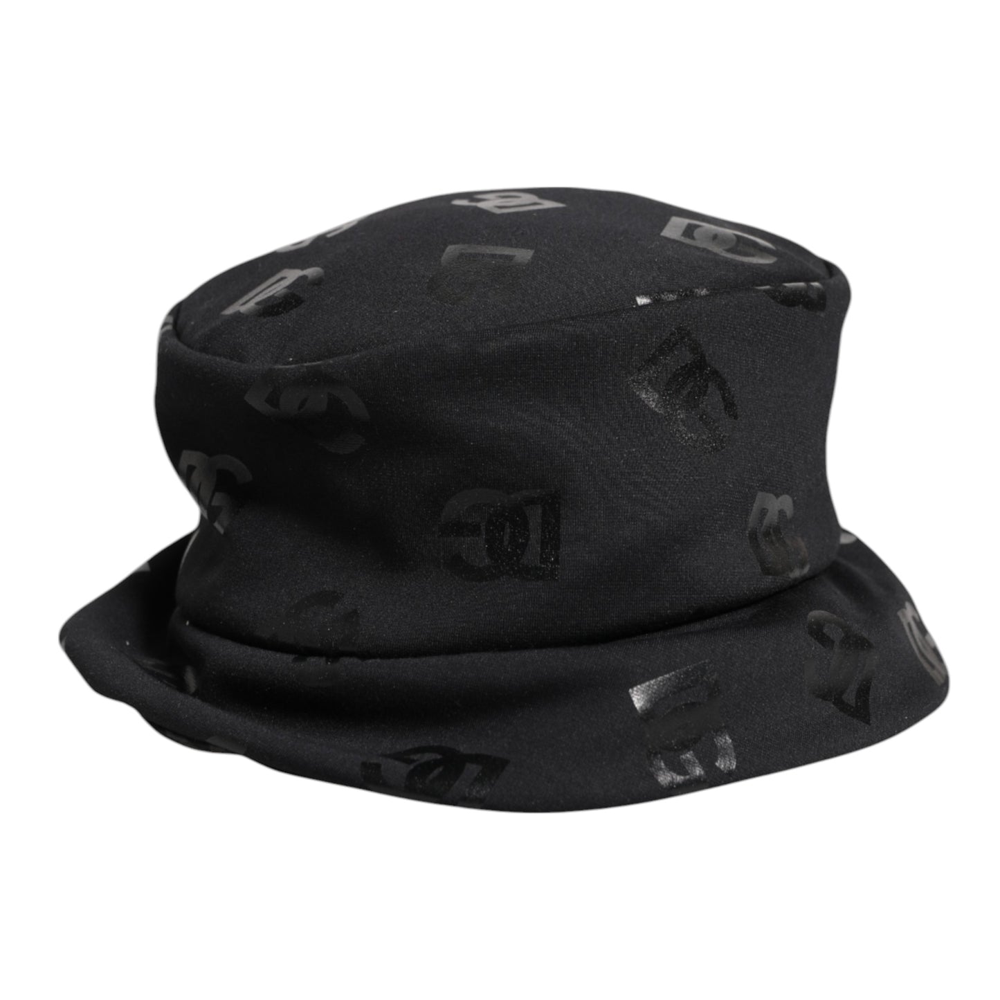 Dolce & Gabbana Zwarte DG Monogram Polyester Jacquard Bucket Hat