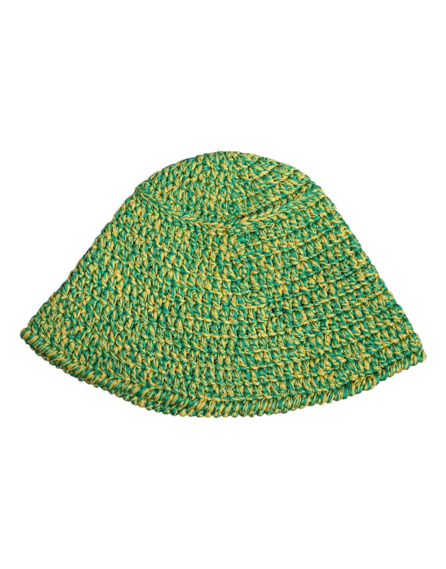 Dolce & Gabbana Groene Katoenen Haak DG Logo Bucket Hat