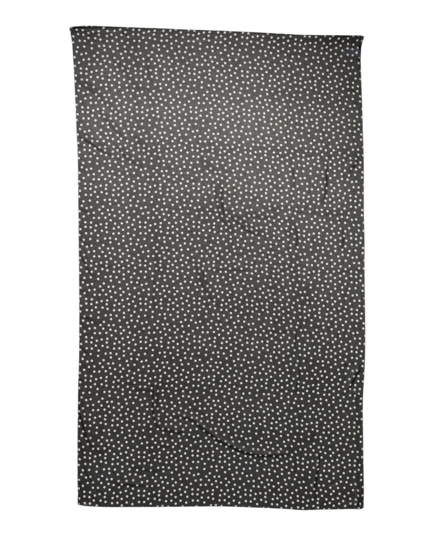 Dolce & Gabbana Zwarte Polka Dots Polyester Wikkel Sjaal