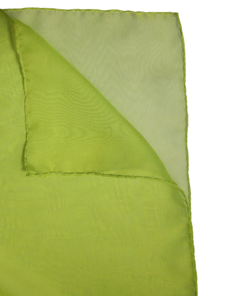 Dolce & Gabbana Green Silk Rectangle Wrap Shawl Neck Warmer Scarf