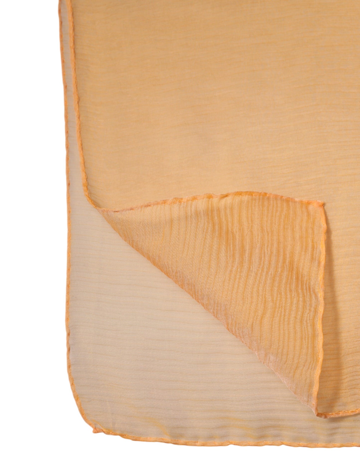 Foulard châle rectangulaire en soie orange Dolce & Gabbana