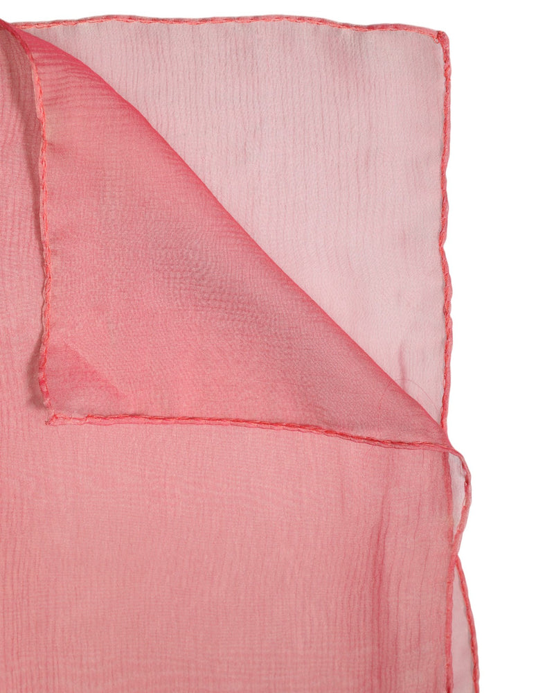 Dolce & Gabbana Écharpe Rectangulaire en Soie Rose pour Femmes
