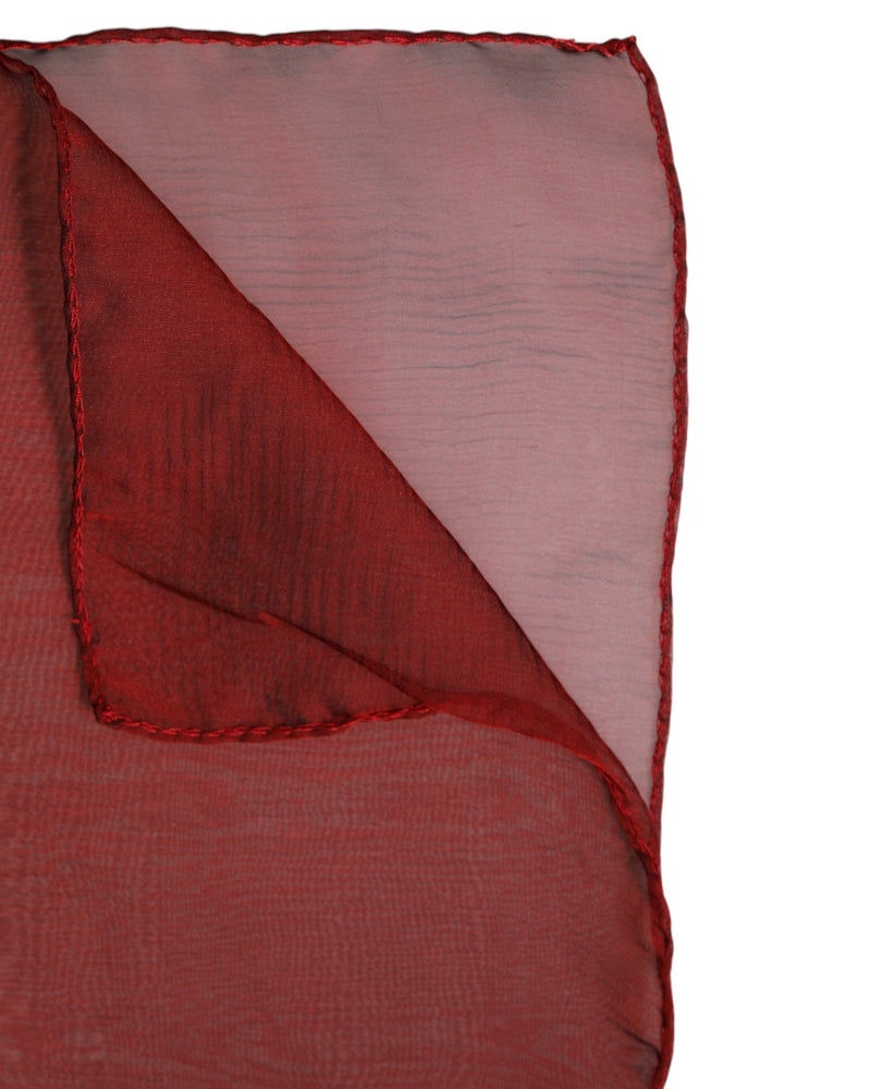 Dolce & Gabbana Écharpe Châle en Soie Rouge pour Femme