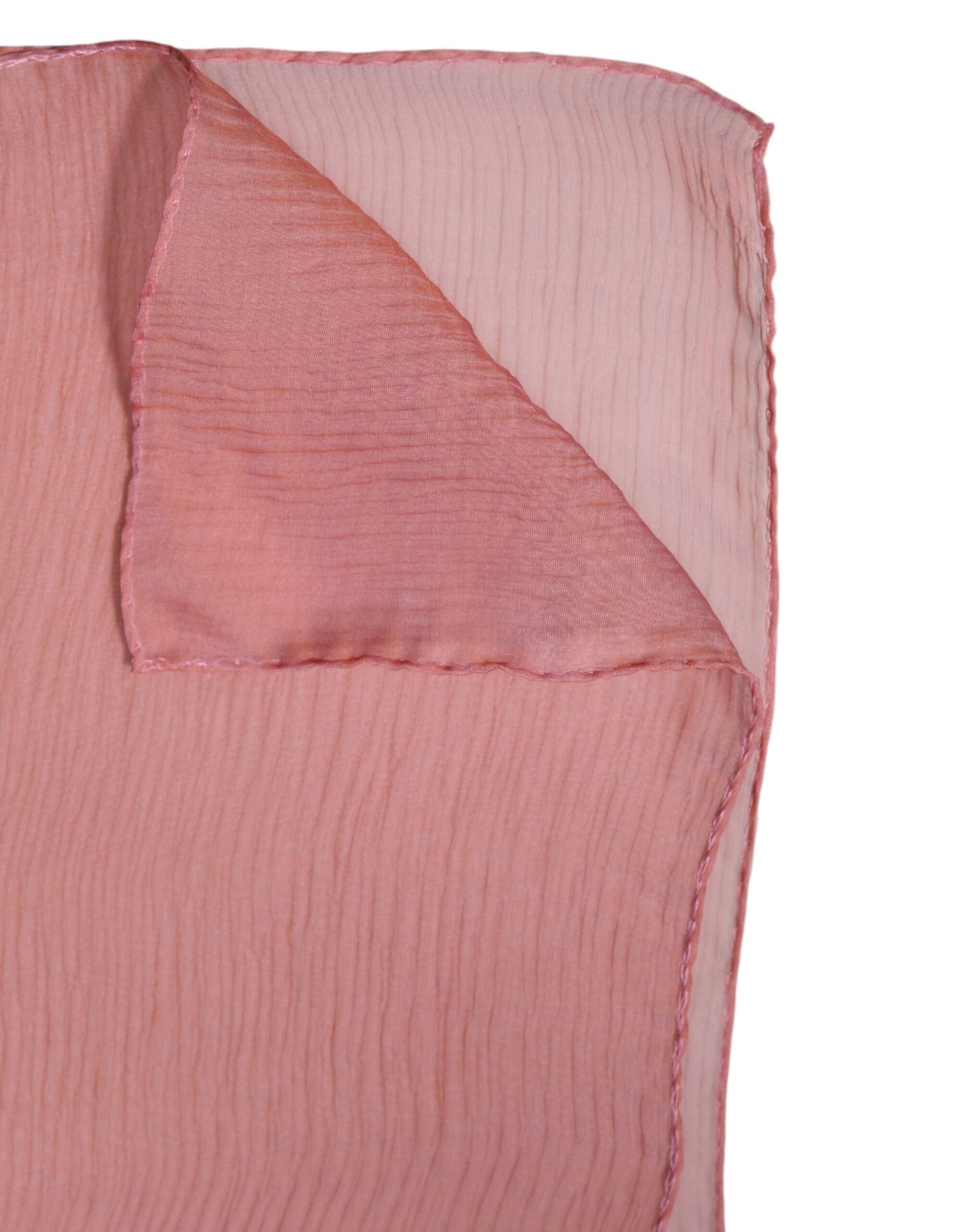 Foulard châle rectangulaire en soie rose Dolce & Gabbana pour femme