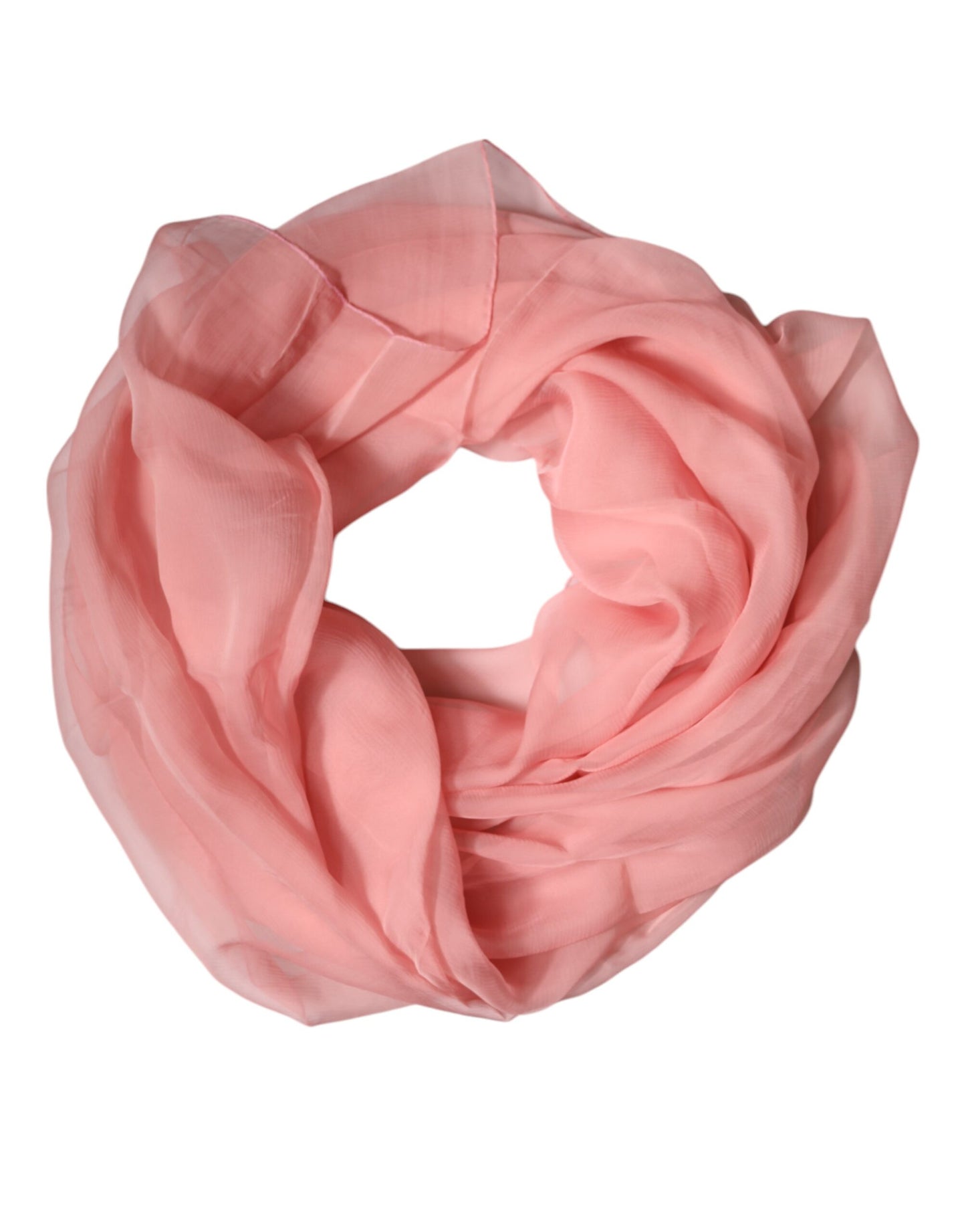Foulard châle rectangulaire en soie rose Dolce & Gabbana pour femme